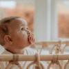 Bibs Round Boheme Natural Dummy Pacifier - Vanilla/Peach, Size 2