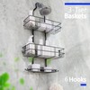 Over the Shower Head Caddy No Drilling black shower caddy
