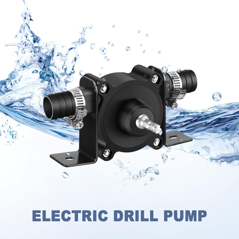 Threlaco 6 Pack Electric Drill Pump Portable Water Transfer Pump,