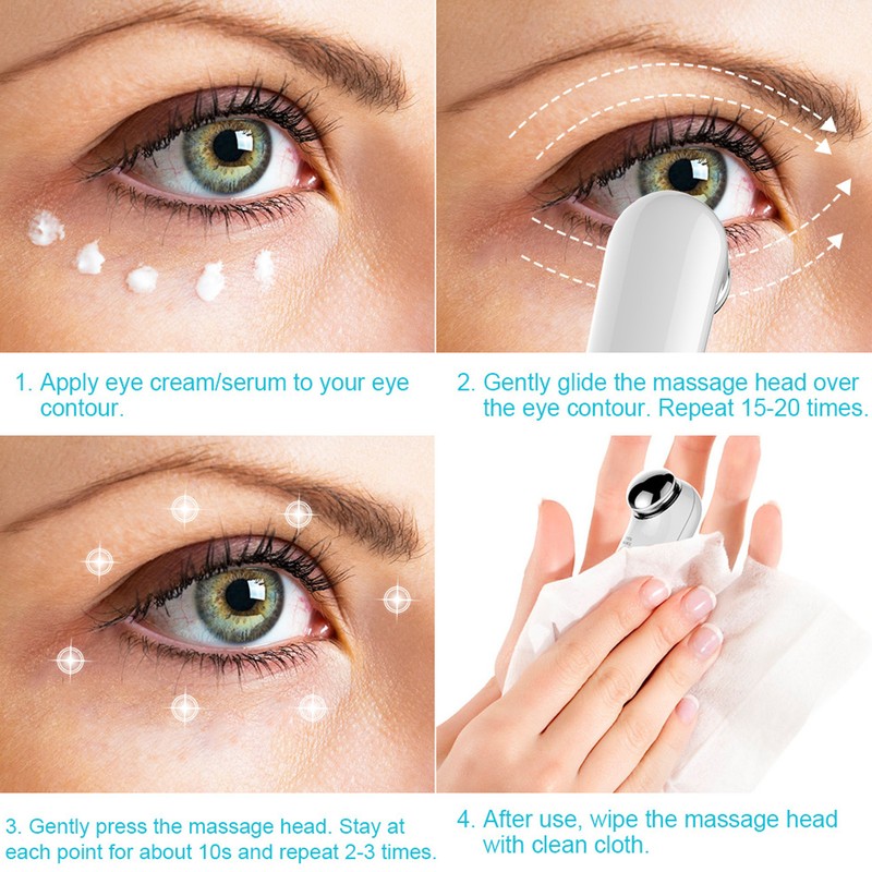 Electric Eye Massager Wand Relieve Fatigue Eye Massaging Tool for