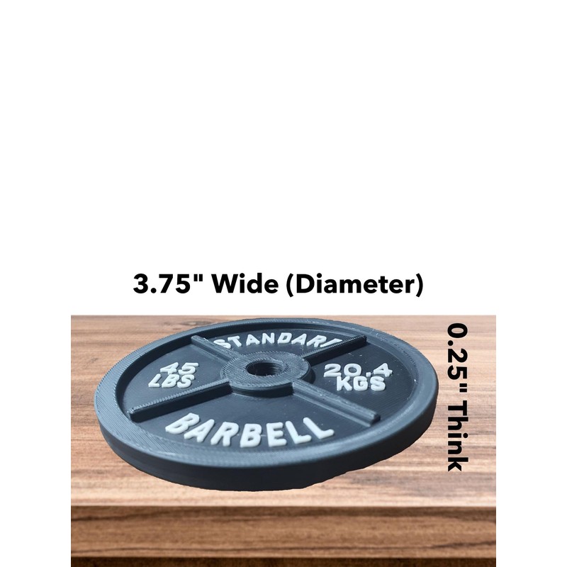 Coasters for Drinks Set of 6 Barbell Plate Weight Drink