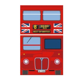 Elgate London Red Bus Tea Towel - British Souvenir Kitchen Towel, Gift for Tea Lovers & Tourists, 100% Cotton, Decorative & Functional Keepsake