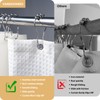 VANZAVANZU Rustproof Stainless Steel Shower Curtain Hooks for Bathroom Decorative