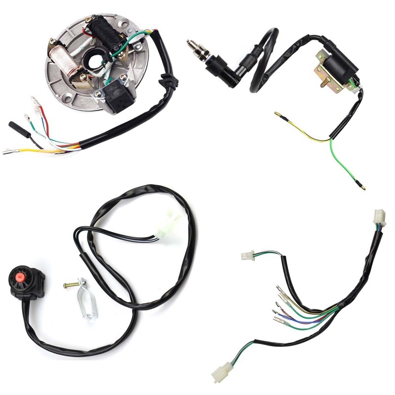 Annpee Kick Start Dirt Pit Bike Wire Harness Wiring Loom