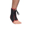 Maxar Canvas Ankle Brace (with Laces), Large, Black With Red