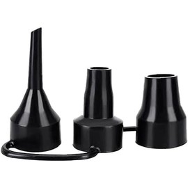 3 Sizes Black Air Pump Replacement Nozzles, Inflatable Pump Nozzles Head, Plastic Pump Nozzles,Air Pump Inflator Adaptor Accessory for Partial Air Bed,Air Mattress Air Mattresses and Accessories