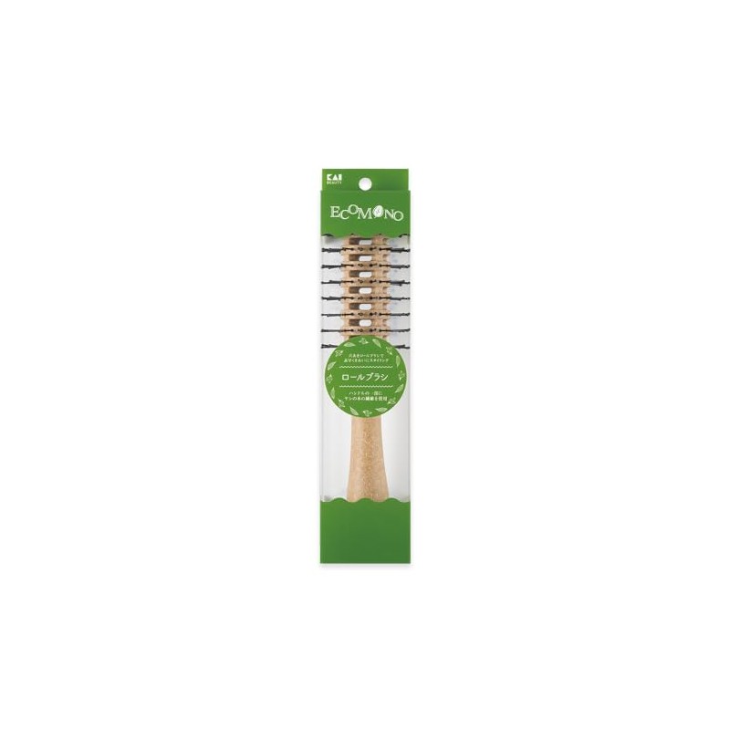 Kai KAI KQ3181 Hair Brush, ECOMONO Roll Brush, Dry, Palm