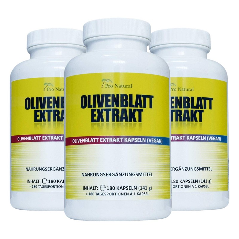 Olive Leaf Extract 650, 180 Vegan Capsules, High Dose with