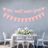 bng-bng We Will Miss You Banner Rose Gold Glitter Triangle