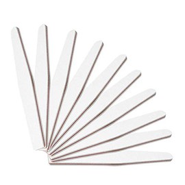 PROFICO 25 x Nail File Diamond Grit 180/240 Premium Quality File Set for Gel Nails Natural Nails Double-Sided Emery Board for Nail Studio (White)