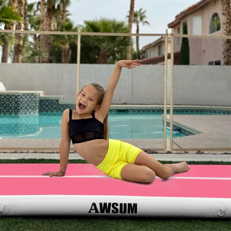 AWSUM Air Gymnastics Mat 10ft/13ft/16ft/20ft/23ft Inflatable Track Training mat 4/8