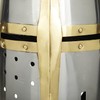 Nagina International Medieval Templar Crusader Knight Armor Helmet With Round