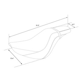 C.C. RIDER 2 up Driver& Passenger Seat For Harley 2018-2025 Softail Street Bob FXBB/FXBBS, Softail Standard FXST, Heritage Classic FLHC/FLHCS, Slim FLSL, Deluxe FLDE