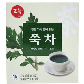 GOHYANG KOREAN Mugwort Tea_18g x 15 Tea Bags_Product of Korea (쑥차)