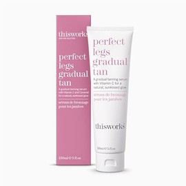 This Works Perfect Legs Gradual Tan, 150 ml - Streak-Free Self-Tanning Serum Infused with Vitamin E, Shea Butter and Essential Oils - Hydrating Gradual Tan Moisturiser for a Natural Summer Glow