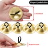 Boao 6 Pieces Finger Cymbals Belly Dancing Finger Dance Zills