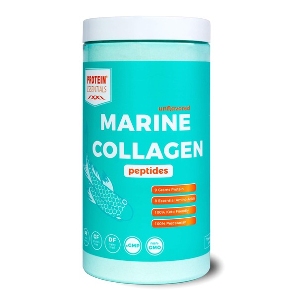 Marine Collagen Peptides (10.6oz) - 9g Protein, 18 Total Amino Acids - from Whitefish to Support Joints, Skin, Hair, Nails, & Digestive Health - Protein Essentials - Unflavored