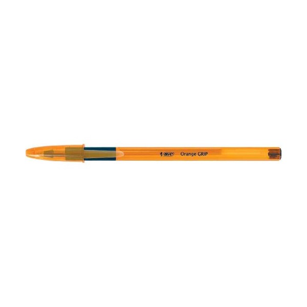 BIC Grip Ballpoint Pen-Orange/Ink Colour: Black