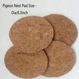 Ecjiuyi 10Pcs Pigeon Nest Pads,Racing Pigeon Supplies,Coconut Fiber Bird Breeding Egg Nests Mat for Finch Chicken