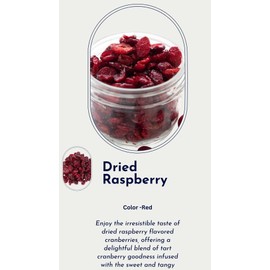 Nuts To You Dried Raspberry flavored Cranberries | Sweetened with Raspberry Juice Gluten Free Non-GMO No Preservatives | Packed Fresh in Resealable Bags - 2LB