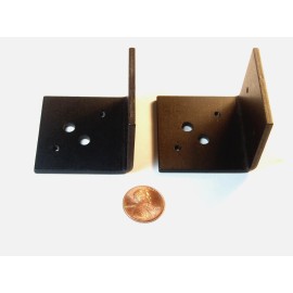 DIY Qty 2: NICE! Bolt-On Type TO-3 Transistor Heat Sink Black Anodized DIY NEW NOS