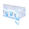 Blue Elephant Boy Baby Shower Plastic Tablecloth, 84" x 54"