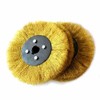 Portable Brass Plated Corrugated Wire Wheel for Rust Removal, Polishing,