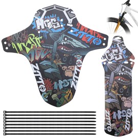 GIAK Mudguard MTB Mudguard Mountain Bike Bicycle Mudguard MTB Splash Guard for 26/27.5/29 Inch Front and Rear Compatible Mudguard Pack of 2 Bicycle Mud Guard (C)