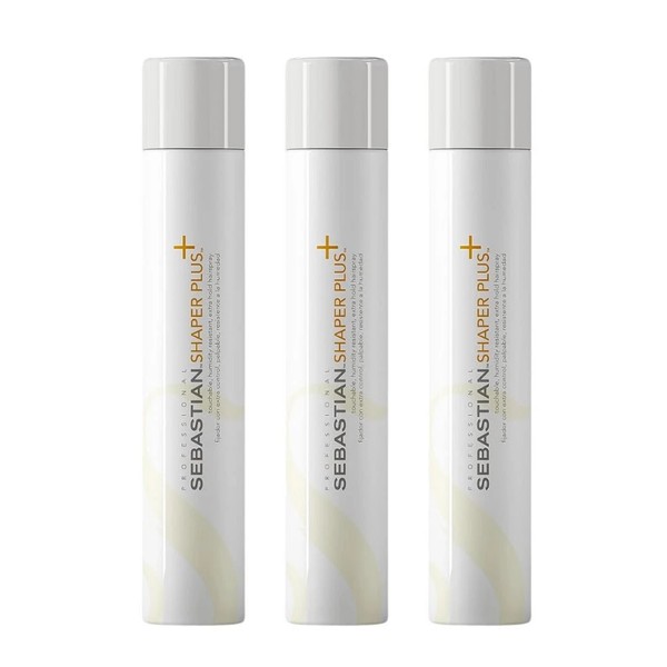 Sebastian Shaper + PLUS Hairspray (3-Pack), 10.6 Oz of Each