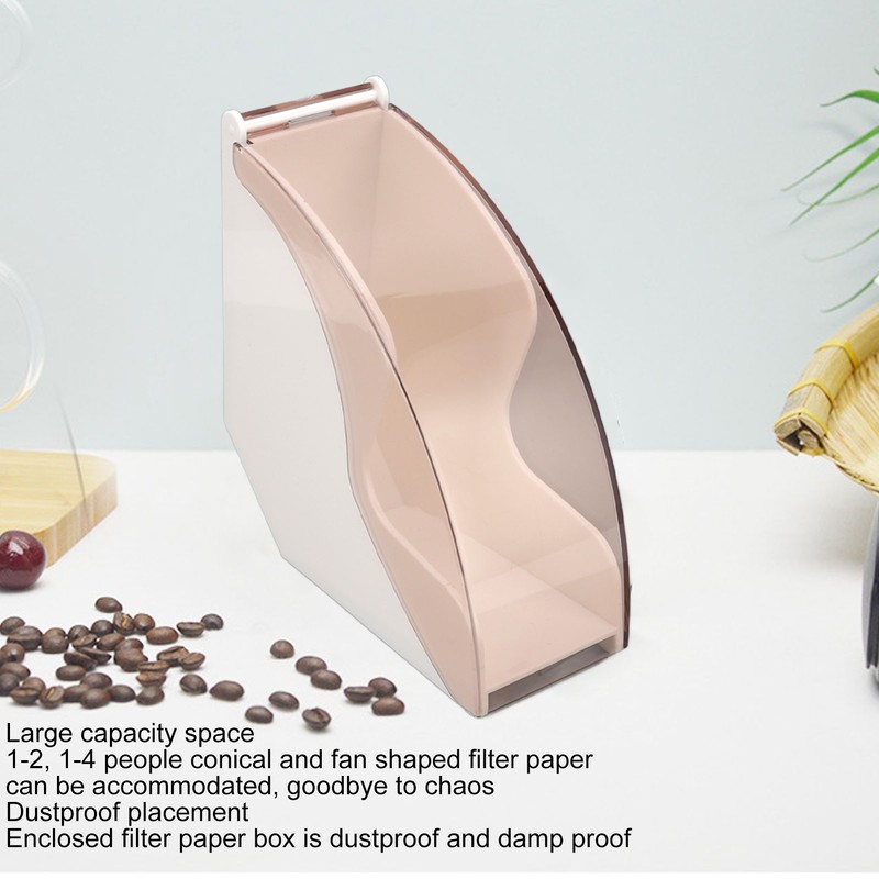 Coffee Filter Paper Storage Box Dustproof Plastic Filter Paper Rack