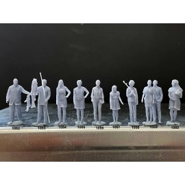 DoubleGDiecast 1:64 Scale Miniature People - Resin / unpainted -great for Dioramas #230 Figures - 1057- Little Girl