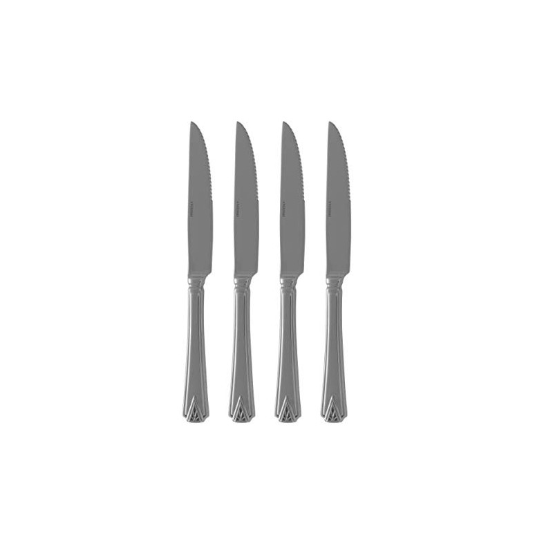 Oneida Deauville Set of 4 Steak Knives 18/10 Stainless Steel