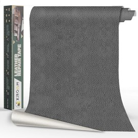 Leather Repair Tape, 23.6x79 inch Leather Patches for Furniture, Self Adhesive Leather Repair Patch for Sofas, Couches, Leather Covers, Seats, Chairs, Vinyl Repair Tape Retro Dark Gray