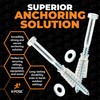 Concrete Anchors Set with 6" Lag Bolt, Lag Shield and
