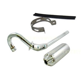 Silver AFTERMARKET Muffler Exhaust Pipe for Dirt Bikes Compatible with Honda Xr50 Crf50 Xr Crf Sdg