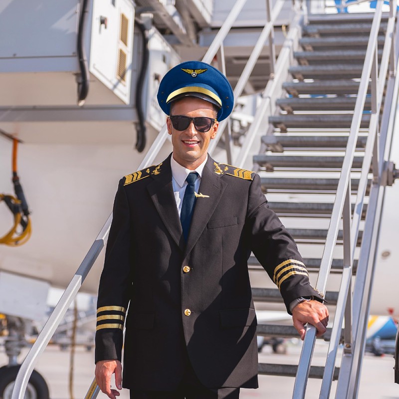 LaVenty Pilot Costume Airline Pilot Captain Costume Pilot Dress Up