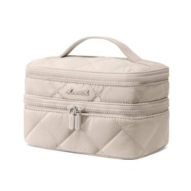 LOVEVOOK Hanging Toiletry Bag, Waterproof Toiletry Bag for Women, with Hooks, Large Wash Bag, Wash Bag, Cosmetic Bag, Cosmetic Case, Cosmetic Bag, khaki, M