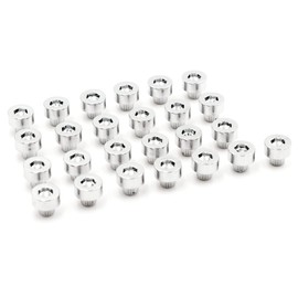 RTRHINOTUNING 6.2mm/0.24in Wheel Rim Lip Rivets Nuts Replacement Rivets, Blue 50pcs (Chrome)