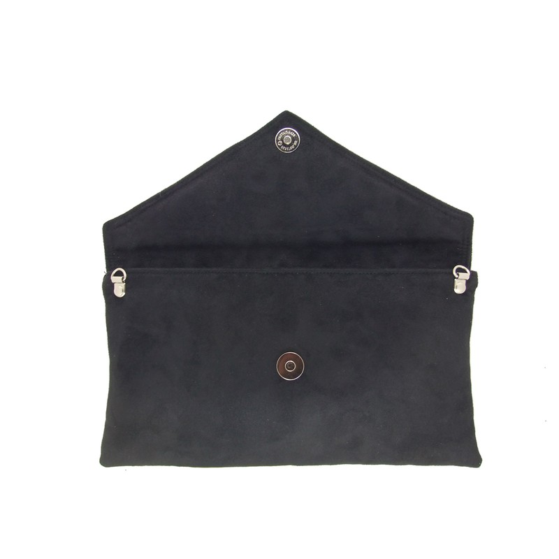 LONI Women Neat Envelope Clutch/Shoulder Bag Faux Suede