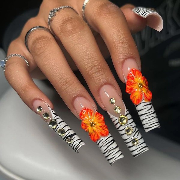 MISUD Press on Nails - Long Square Glue on Nails