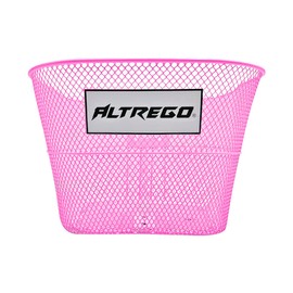 Piago Canasta Canastilla para Bicicleta de Acero Plastificado Varios Rodados y Colores (Rodado 20 - Rosa)