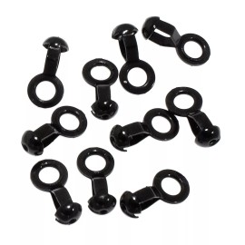 Ball Chain Manufacturing 25 Black Ball Chain #6 Lamp/Fan Pull Loop Connectors, "A" Coupling