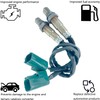Ywim 2 Pairs Upper And Lower Oxygen Sensors Compatible with