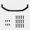 Spec-D Tuning Glossy Black Front Bumper Lip Spoiler Splitter 3PC