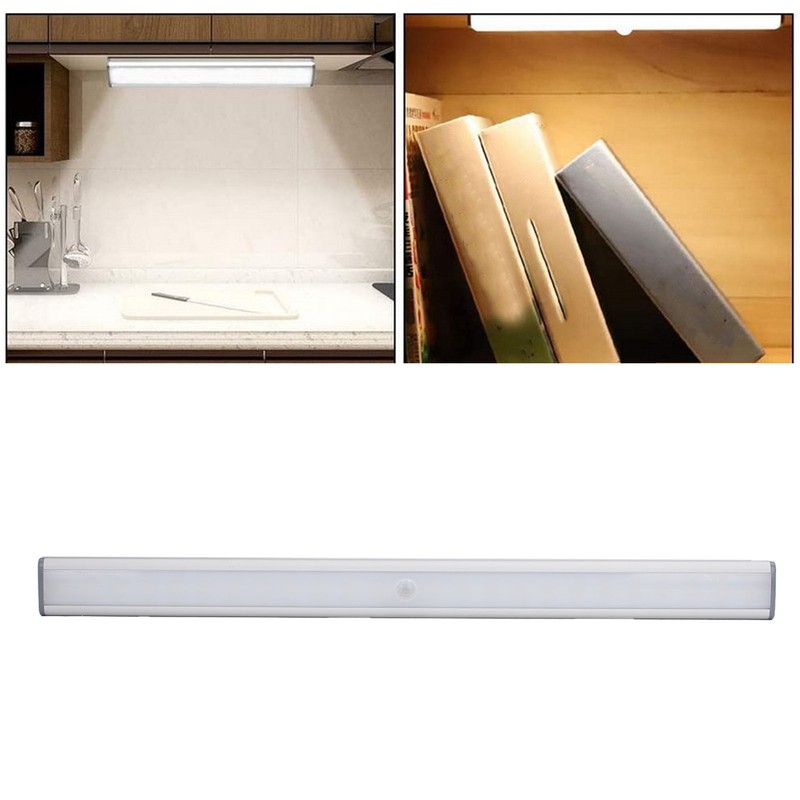 Motion Sensor Light Strip 72 LED USB Rechargeable Magnetic Suction