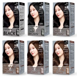 Flower Boy 꽃을든남자 먹물 헤어칼라 6종 대용량 200g 3개 [N6(자연갈색) 3개] Flower Man Ink Hair Color 6 Types Large Size 200g 3 Packs [N6 (Natural Brown) 3 Packs]