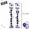 LASKYER Happy 14th Birthday Purple Door Banner - Cheers to