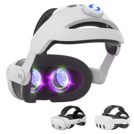 Kuject Design Comfort Head Strap Accessories for Quest 3S/Quest3, Elite Strap Replacement with Adjustable Hinge and Enlarged Head Support, VR Accessories Fit for Carrying Case