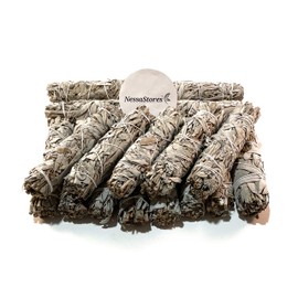 NESSASTORES - California White Sage Smudge Incense 5" Bundle #JC-137 (12 pcs)