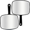 DVHOK 2Pcs Handheld Mirror, Portable Hand Mirror with Hanging Hole